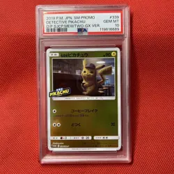 PSA10 Pokemon Card Detective Pikachu 339/SM-P Promo 2019 GEM MT Japanese - Image 2