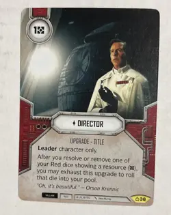 Star Wars Destiny Covert Missions Card #36 Director - Image 1