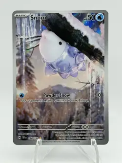 Snom 168/162 2024 Pokemon Temporal Forces Illustration Rare NM TCG Card Full Art - Image 1