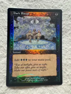 MTG - Dark Ritual - Mercadian Masques - Foil - LP - Free Shipping! - Image 1