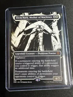 Elesh Norn, Mother of Machines ONE MTG 298 SHOWCASE BORDERLESS MYTHIC M/NM - Image 1