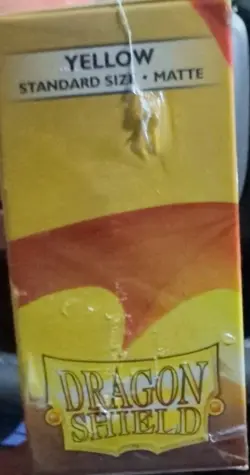 Dragon Shield Matte Yellow Sleeves 100ct - Standard Size - MTG Pokemon TCG - Image 2