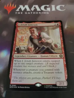 Mtg. J. Jonah Jameson. Foil. Marvel's Spider-Man. Pack Fresh - Image 1