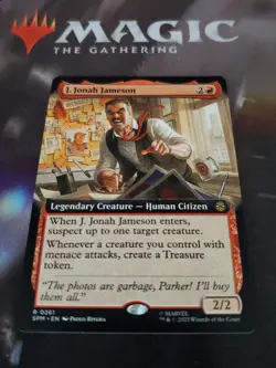 Mtg. J. Jonah Jameson. Extended Art. Marvel's Spider-Man. Pack Fresh - Image 1