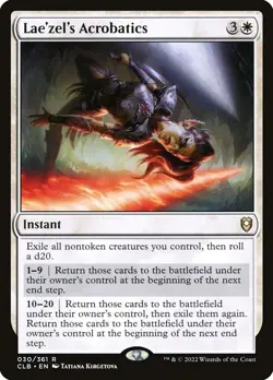 Lae'zel's Acrobatics Foil MTG Magic the Gathering Card NM Near Mint CLB - Image 1