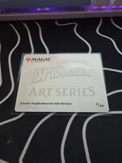 x1 Friendly Neighborhood - Art Series MTG Marvel's Spider-Man M/NM, 2/54 stamped - Image 2