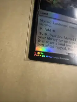 MTG Myriad Landscape PIP 0274 U NM FOIL - Image 3