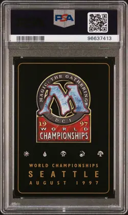 1997 MTG WORLD CHAMP DECKS JANOSCH KUHN THAWING GLACIERS PSA 9 - Image 2