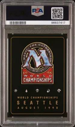 1998 MTG WORLD CHAMP DECKS BEN RUBIN FIREBLAST PSA 9 - Image 2