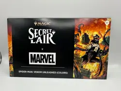 MTG Secret Lair x Marvel Spider-Man Venom Unleashed (Colors) Nonfoil Sealed NEW - Image 1