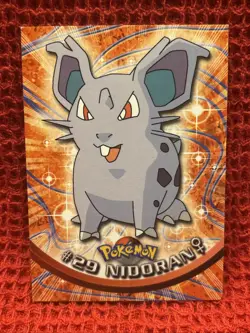 1999 - Nidoran #29 - Blue Logo - TOPPS POKEMON TV ANIMATION EDITION - Image 1