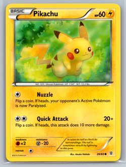 PIKACHU 26/83 GENERATIONS NON HOLO POKEMON TCG LP 003 - Image 1