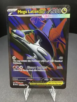 Mega Latias ex 163/132 Ultra Rare Full Art Pokemon Mega Evolution Pack Fresh - Image 1