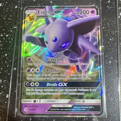 ULTRA RARE Espeon GX 61/149 Holo Foil Pokemon Sun & Moon SM Base Set Eevee B22 - Image 1