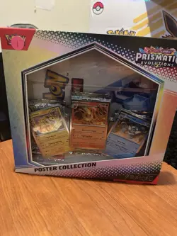 Pokemon TCG Prismatic Evolutions Poster Box - Jolteon Flareon Vaporeon Promo - Image 1