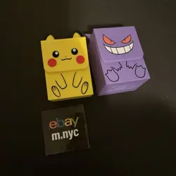 Pokemon Center TCG Deck Buddies Pikachu & Gengar Ectoplasma Deck Box New - Image 1