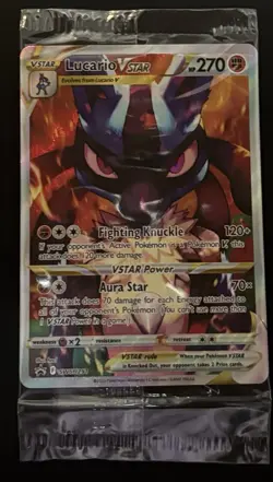 Pokemon Lucario VSTAR SWSH291 Crown Zenith ETB Black Star Promo Holo SEALED 5 - Image 1