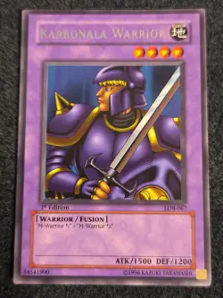 Yugioh: Karbonala Warrior - LOB-067 - Rare - 1st Edition - LP - Image 1