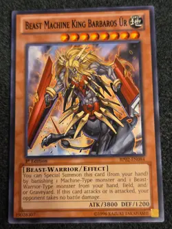 Beast Machine King Barbaros Ur - BP02-EN084 - Black Rare - 1st Ed VLP Yugioh! - Image 1