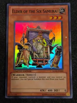 Elder of the Six Samurai - SAAS-EN001 Limited Edition Super Rare - YuGiOh-LP - Image 1