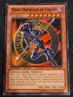 Yugioh Dark Magician of Chaos BP02-EN023 Rare 1st Ed MP - Image 1