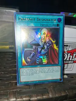 CROSSOUT DESIGNATOR *** 1ST EDITION ULTRA RARE RA02-EN063 YUGIOH! - Image 1