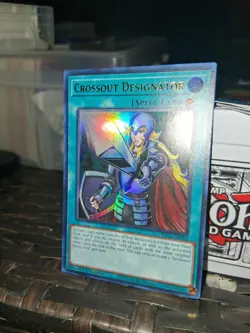 CROSSOUT DESIGNATOR *** 1ST EDITION ULTRA RARE RA02-EN063 YUGIOH! - Image 2