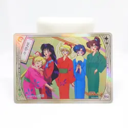 Sailor Moon Mars Mercury Jupiter Venus SSR 30th Anniv. Holo Foil Trading Card - Image 1