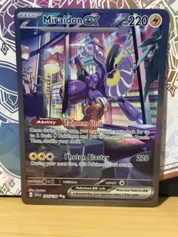 Pokemon TCG Miraidon EX 244/198 S&V Base Set Special Illustration Rare Card NM - Image 1