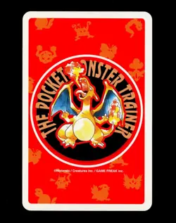 1996 Pokemon HORSEA Japanese RED Charizard Deck 5 of Hearts POKER Card #116 MINT - Image 2