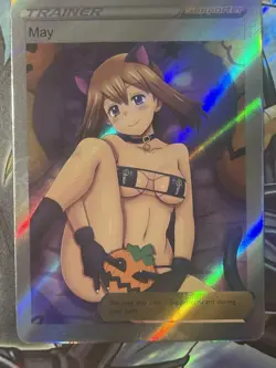 Pokemon May Anime Waifu Custom DIY Trainer Art Sexy Pokemon card - Image 1