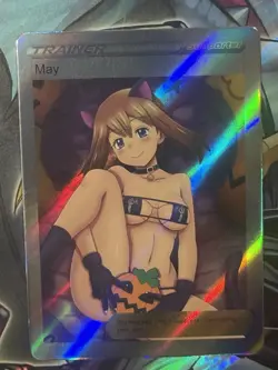 Pokemon May Anime Waifu Custom DIY Trainer Art Sexy Pokemon card - Image 2