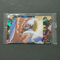M1328 Luffy Nika Gear 5 SR Holo Japanese One Piece Itajaga Wafer Card Sealed - Image 1