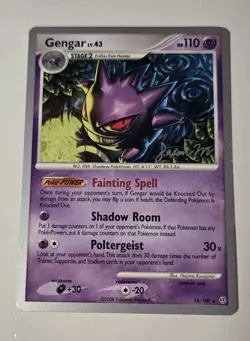 Pokemon TCG 2009 World Championship Decks Jason Martinez Gengar Rare Card 18/100 - Image 1