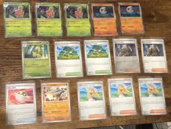 (15) Common / Reverse / Holo Pokemon TCG Playable Card Lot English NM Pack Fresh - Image 1