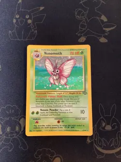 Venomoth Pokemon Trading Card Game - Jungle Set Rare Holo 13/64 - Image 1