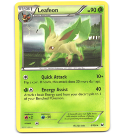 Pokemon 2012 Light Play Leafeon 6/108 Dark Explorers Rare Card - Image 1
