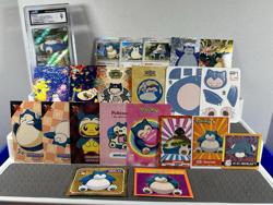 Pokemon Snorlax Lot of 22 Cards and Stickers CGC Snorlax Pokemon Lot - Image 2