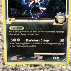 Darkrai G - 3/111 - Pokemon Rising Rivals Holo Card LP - Image 3