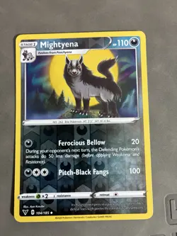 Mightyena 104/185 Vivid Voltage Reverse Holo Uncommon Pokemon Card Pokemon NM/M - Image 1
