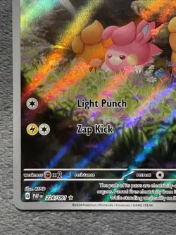 Pawmi 226/091 Illustration Rare Full Art Holo Pokemon Card 2024 Paldean Fates - Image 5