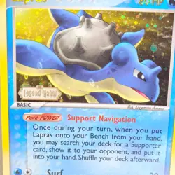 Pokemon Lapras 8/92 Legend Maker Holo Stamped Pokemon Card LP Lightly Played - Image 2