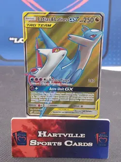 Pokemon Sun and Moon Tag Team Latias and Latios GX Full Art Card 169/181 - Image 1