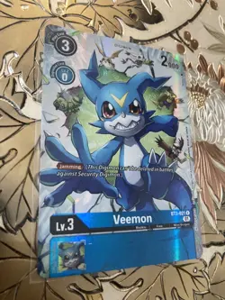 Digimon Card Game Veemon BT3-021 Alt Art Anniversary Promo - Image 1