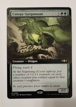 Mtg Tarkir Dragonstorm Canopy Gargantuan Extended Art NM - Image 1