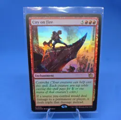 City on Fire - March of the Machine MTG Magic - Near Mint Promo Foil - Image 1