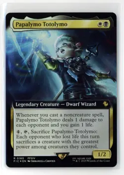 mtg FIC Papalymo Totolymo #180 Extended Art FOIL - Image 1