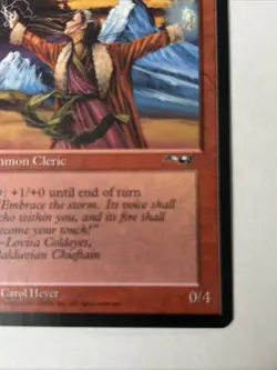 Signed ARTIST PROOF Storm Shaman Illus Carol Heyer MTG - Image 2