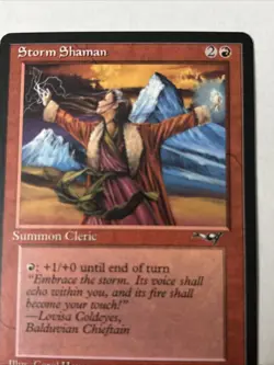 Signed ARTIST PROOF Storm Shaman Illus Carol Heyer MTG - Image 5