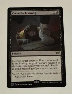 MTG Come Back Wrong - Duskmourn: House Of Horror LP - Image 1
